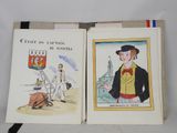 two books with pictures of a man and a woman on them