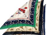 a close up of a group of four different types of handkerchiefs
