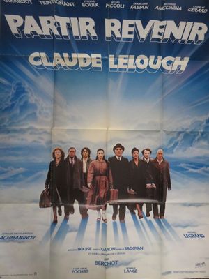 une affiche du film « Partir, revenir » de Claude Lelouch