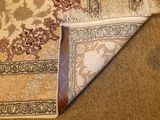 a close up of a rug on the floor