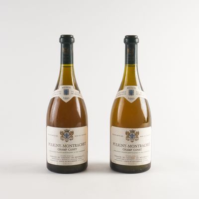 deux bouteilles de vin posées l'une à côté de l'autre sur une surface blanche