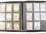 a lot of cards in the case on the table