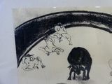 une image représentant un dessin d'un éléphant et d'autres animaux