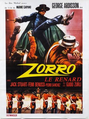 the poster for the movie zorro starring jack stauff, bernsen, and guido zorro