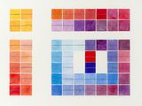 an image of a picture of a painting of squares of different colors