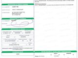 a close up of a document with a barcode on it