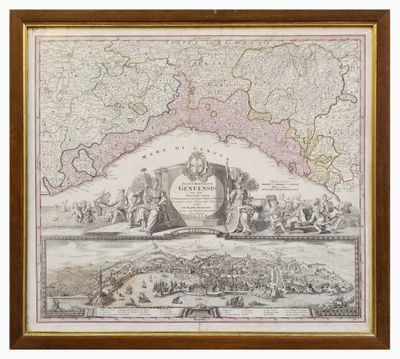a large antique map of the country of england