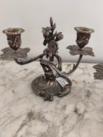 Paire de bouts de table en bronze argenté décor style Louis … (photo 2)