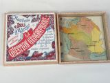 a picture of a box with a map inside of it