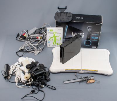 une console Wii posée sur une table