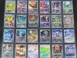 a lot of pokemon cards in this case