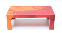 NEFAZ (Antoine MARIE) - Table basse en résine à décor d'un g… (photo 2)