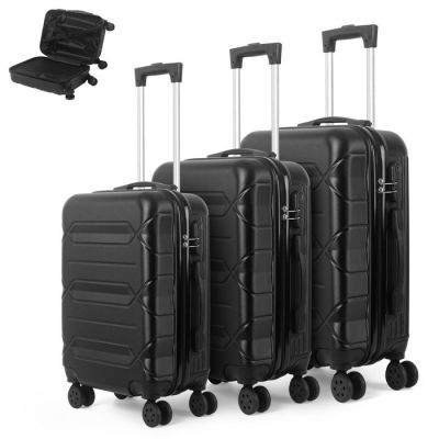 160 / Set de 3 valises trolley rigides ABS avec serrur… - Photo 1