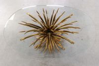 Coco Chanel, table basse « Wheat Sheaf », métal doré et verr… (photo 5)