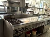 an image of a commercial kitchen with stainless steel appliances