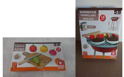 Lot de 2 jouets en bois HOUSE OF TOYS composé de: 1 Jeu de 5…