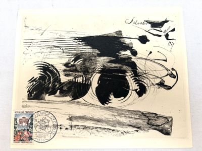a black and white drawing of a man riding a motorcycle
