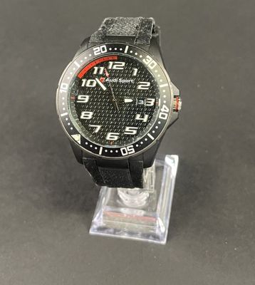 AUDI SPORT : Montre bracelet d'homme à boitier en acier.