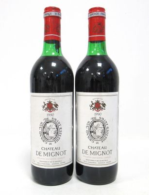 2 Blles CH. DE MIGNOT St Estèphe mise nég. 1990 - Photo 1