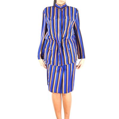 CHRISTIAN DIOR - BOUTIQUE : Ensemble en soie à motif rayé ja…