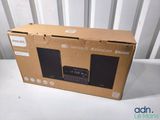 packaging of a box with a picture of a speaker on top of it