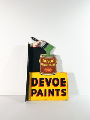 Plaque émaillée d'angle Devoe House Paint