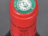 a close up of a bottle of wine with a label on it