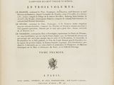 an old book with a black and white title on it