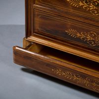 Commode droite en palissandre et placage de palissandre (écl… (photo 5)