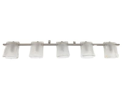 a close up of a light fixture on a white background