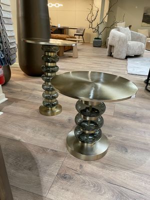 2 tables d’appoint « Bowiene » green (set de 2 tables)