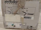 a box that has a ceiling fan inside of it