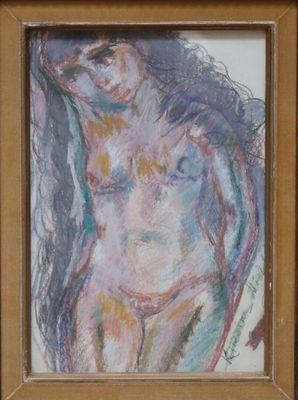 MICHEL KIKOINE (1892-1962) Nu Pastel sur papier