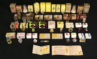 a lot of items that are on a black table
