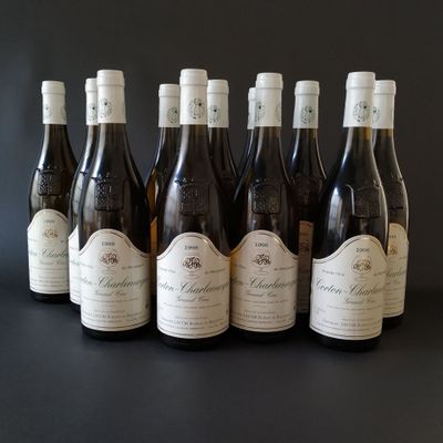 Douze btles CORTON-CHARLEMAGNE blanc, Robert & Raymond Jacob… - Photo 1