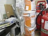 a stack of fire extinguisors stacked on top of each other