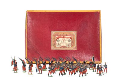 C.B.G. Mignot ou similaires. Zouaves au pas avec Infanterie …
