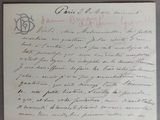 une photo d'une lettre manuscrite sur une feuille de papier