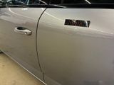 a car that has a sticker on the side of it