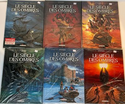 six livres posés sur une table blanche, sur fond blanc