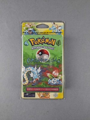 a close up of a pokemon trading card on a table