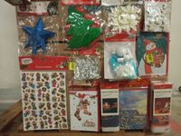lot de 3 cartons de décoration de Noël comprenant: des guirl… (photo 5)