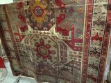 a very large rug on display in a store