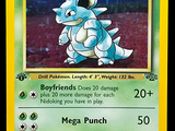 une carte sur laquelle figure l'image d'un personnage de Pokémon