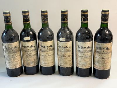 6 bouteilles Château LAFON-ROCHET 1987 4ème GCC Saint Estèph…