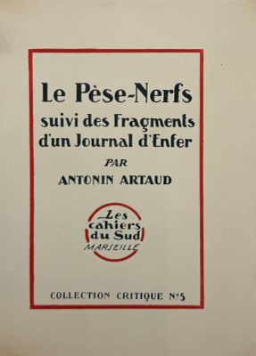 un panneau sur lequel on peut lire « Le Pese Nefs sur des fragments d'un journal d'enfer »