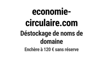 Nom de domaine economie-circulaire.