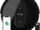 une image représentant un aspirateur robot équipé d'une télécommande