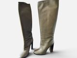 3d model of a pair of women ' s boots on a white background