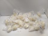 a pile of white rice sitting on top of a table